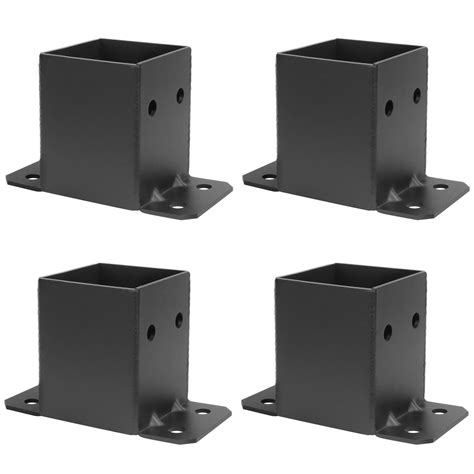 lowes metal post to wood bracket|4x4 post holder lowe's.